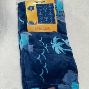 Stitch Blue Throw Blanket Super Soft 46 x 60